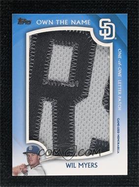 2019 Topps - In the Name Relics Series 2 #ITNR-WM - Wil Myers /1
