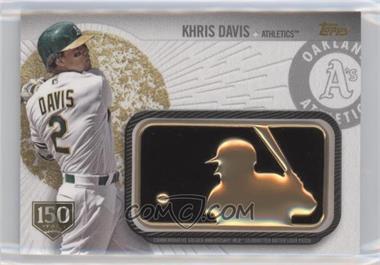 2019 Topps - MLB Logo Golden Anniversary Patch Cards - 150th Anniversary #GAP-KD - Khris Davis /150