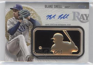 2019 Topps - MLB Logo Golden Anniversary Patch Cards - Autographs #GAP-BS - Blake Snell /10