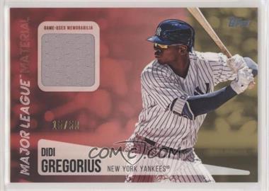 2019 Topps - Major League Material Relics Series 2 - Gold #MLM-DG - Didi Gregorius /50