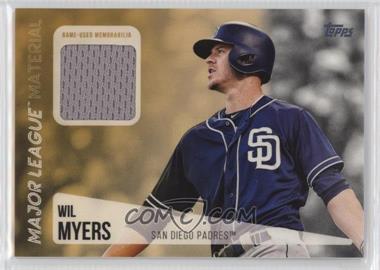 2019 Topps - Major League Material Relics #MLM-WM - Wil Myers