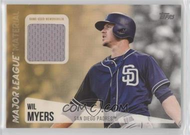 2019 Topps - Major League Material Relics #MLM-WM - Wil Myers