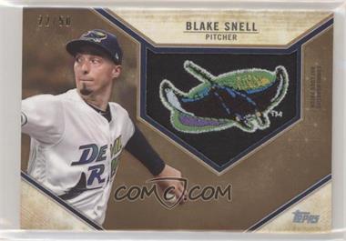 2019 Topps - Retro Hat Manufactured Logo Patch - Gold #RHLP-BS - Blake Snell /50