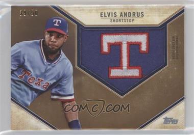 2019 Topps - Retro Hat Manufactured Logo Patch - Gold #RHLP-EA - Elvis Andrus /50