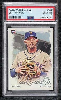 2019 Topps Allen & Ginter's - [Base] #203 - Jeff McNeil [PSA 10 GEM MT]