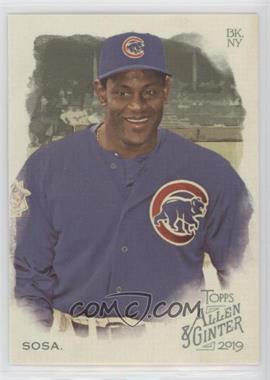 2019 Topps Allen & Ginter's - [Base] #392 - Short Print - Sammy Sosa