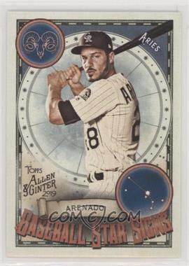 2019 Topps Allen & Ginter's - Baseball Star Signs #BSS-33 - Nolan Arenado