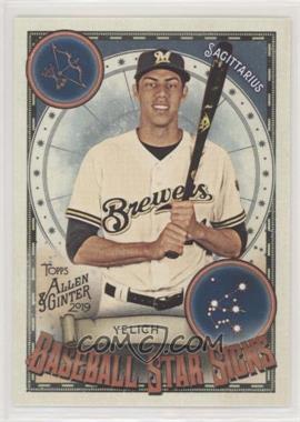 2019 Topps Allen & Ginter's - Baseball Star Signs #BSS-37 - Christian Yelich