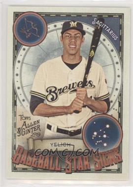 2019 Topps Allen & Ginter's - Baseball Star Signs #BSS-37 - Christian Yelich