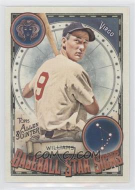 2019 Topps Allen & Ginter's - Baseball Star Signs #BSS-5 - Ted Williams