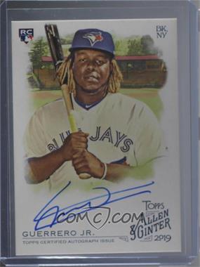 2019 Topps Allen & Ginter's - Full-Size Autographs #FSA-VG - Vladimir Guerrero Jr.