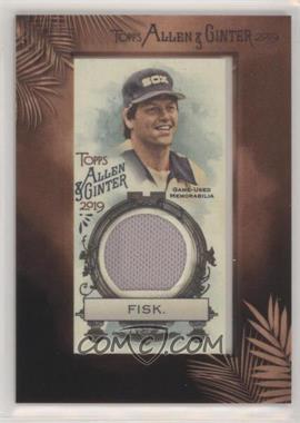 2019 Topps Allen & Ginter's - Mini Framed Relics #MFR-CF - Carlton Fisk [EX to NM]