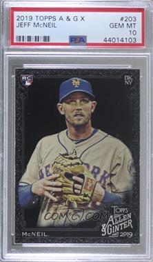 2019 Topps Allen & Ginter's X - [Base] #203 - Jeff McNeil [PSA 10 GEM MT]