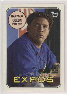 2019 Topps Archives - 50th Anniversary of the Montreal Expos - Green Foil #MTL-BC - Bartolo Colon /99