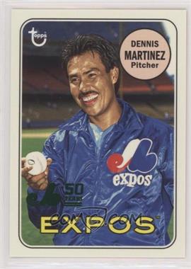 2019 Topps Archives - 50th Anniversary of the Montreal Expos - Green Foil #MTL-DM - Dennis Martinez /99