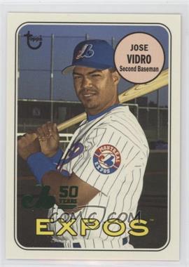 2019 Topps Archives - 50th Anniversary of the Montreal Expos - Green Foil #MTL-JVI - Jose Vidro /99