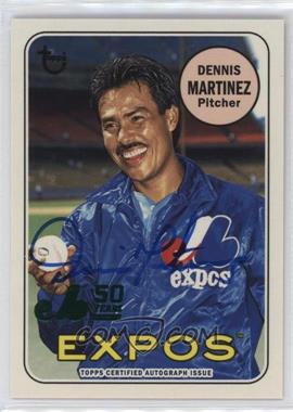 2019 Topps Archives - 50th Anniversary of the Montreal Expos Autographs - Green Foil #MTLA-DM - Dennis Martinez /99