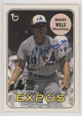 2019 Topps Archives - 50th Anniversary of the Montreal Expos Autographs - Green Foil #MTLA-MW - Maury Wills /99