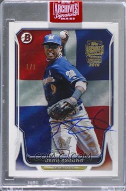 2019 Topps Archives Signature Series Active Player Edition Buybacks - [Base] #14BHT-63 - Jean Segura (2014 Bowman Hometown) /1 [Buyback]