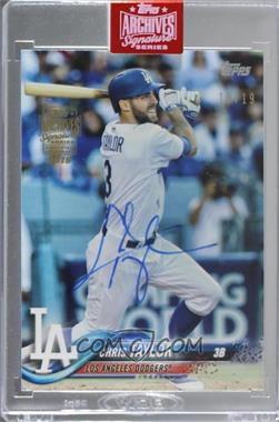 2019 Topps Archives Signature Series Active Player Edition Buybacks - [Base] #18T-369 - Chris Taylor (2018 Topps) /19 [Buyback]