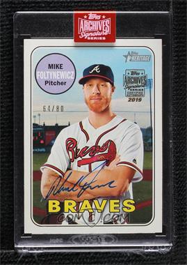 2019 Topps Archives Signature Series Active Player Edition Buybacks - [Base] #18TH-239 - Mike Foltynewicz (2018 Topps Heritage) /80 [Buyback]