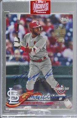 2019 Topps Archives Signature Series Active Player Edition Buybacks - [Base] #18TOD-195 - Marcell Ozuna (2018 Topps Opening Day) /19 [Buyback]