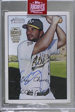 2019 Topps Archives Signature Series Retired Player Edition Buybacks - [Base] #07BH-74 - Eric Chavez (2007 Bowman Heritage) /25 [Buyback]