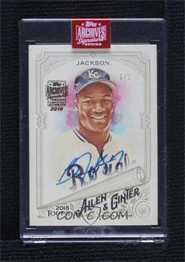 2019 Topps Archives Signature Series Retired Player Edition Buybacks - [Base] #18TAG-300 - Bo Jackson (2018 Topps Allen & Ginter) /1 [Buyback]