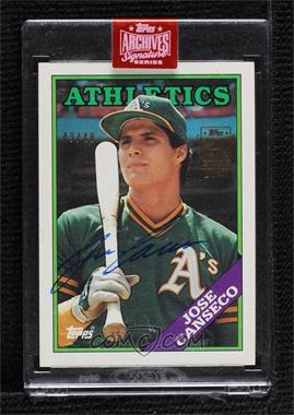 2019 Topps Archives Signature Series Retired Player Edition Buybacks - [Base] #88T-370 - Jose Canseco (1988 Topps) /48 [Buyback]