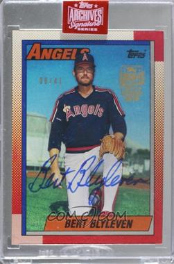 2019 Topps Archives Signature Series Retired Player Edition Buybacks - [Base] #90T-130 - Bert Blyleven (1990 Topps) /41 [Buyback]