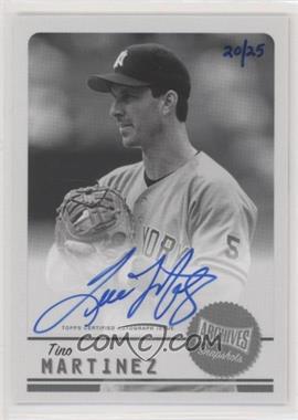 2019 Topps Archives Snapshots - Autographs - Black & White #AS-TM - Tino Martinez /25