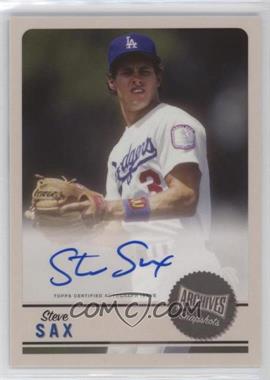 2019 Topps Archives Snapshots - Autographs #AS-SS - Steve Sax