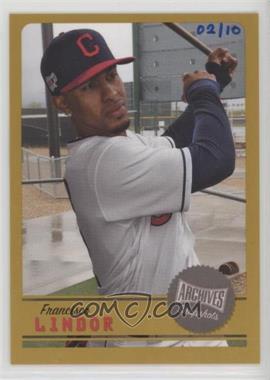 2019 Topps Archives Snapshots - [Base] - Gold #AS-FL - Francisco Lindor /10