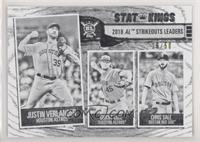 Stat Kings - Chris Sale, Gerrit Cole, Justin Verlander #/50