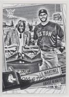 Award Winners - J.D. Martinez (Receiving Award from Hank Aaron) #/50