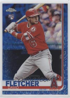 2019 Topps Chrome - [Base] - Blue Wave Refractor #181 - David Fletcher /75