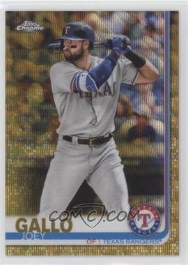 2019 Topps Chrome - [Base] - Gold Wave Refractor #38 - Joey Gallo /50