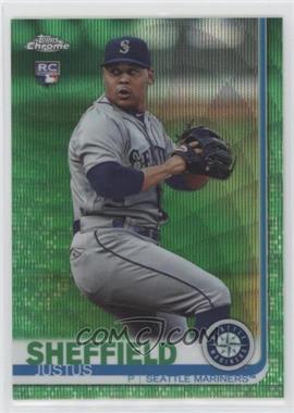 2019 Topps Chrome - [Base] - Green Wave Refractor #110 - Justus Sheffield /99