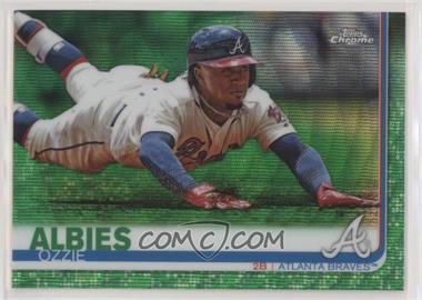 2019 Topps Chrome - [Base] - Green Wave Refractor #57 - Ozzie Albies /99