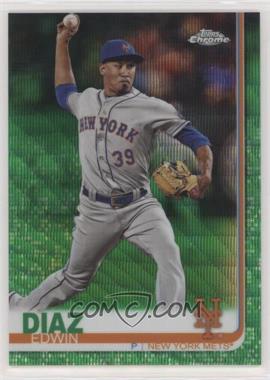 2019 Topps Chrome - [Base] - Green Wave Refractor #74 - Edwin Diaz /99