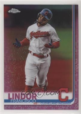 2019 Topps Chrome - [Base] - Pink Refractor #68 - Francisco Lindor