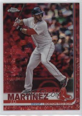 2019 Topps Chrome - [Base] - Red Wave Refractor #133 - J.D. Martinez /5