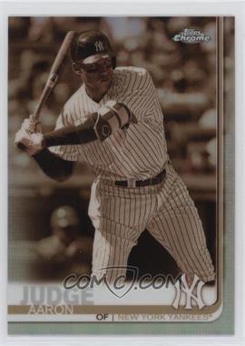 2019 Topps Chrome - [Base] - Sepia Refractor #100 - Aaron Judge