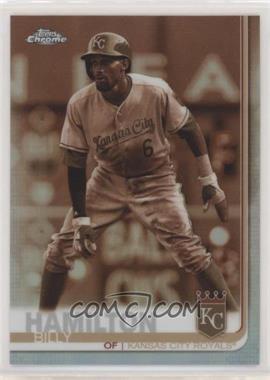 2019 Topps Chrome - [Base] - Sepia Refractor #142 - Billy Hamilton