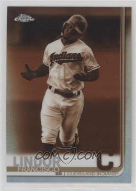 2019 Topps Chrome - [Base] - Sepia Refractor #68 - Francisco Lindor