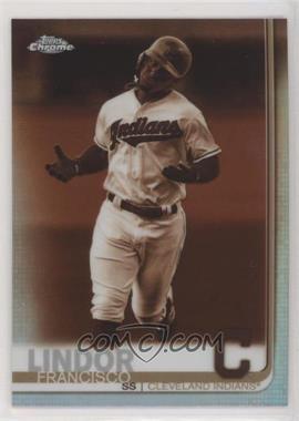 2019 Topps Chrome - [Base] - Sepia Refractor #68 - Francisco Lindor