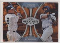 Gleyber Torres, Derek Jeter [Noted] #/25