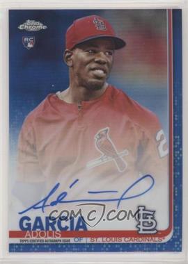 2019 Topps Chrome - Rookie Autographs - Blue Refractor #RA-AG - Adolis Garcia /150