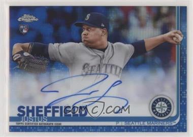 2019 Topps Chrome - Rookie Autographs - Blue Refractor #RA-JSH - Justus Sheffield /150