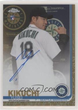 2019 Topps Chrome - Rookie Autographs - Gold Refractor #RA-YK - Yusei Kikuchi /50